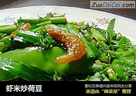 虾米炒荷豆