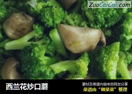 西兰花炒口蘑