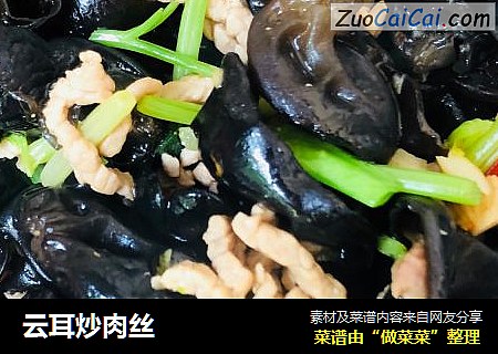 云耳炒肉丝