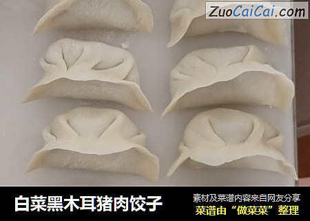 白菜黑木耳猪肉饺子