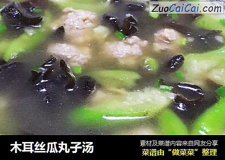 木耳丝瓜丸子汤