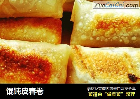 馄饨皮春卷