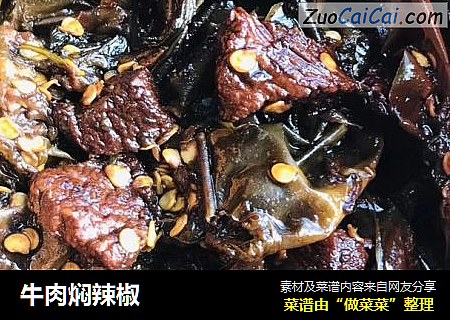 牛肉焖辣椒