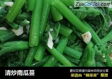 清炒南瓜蔓