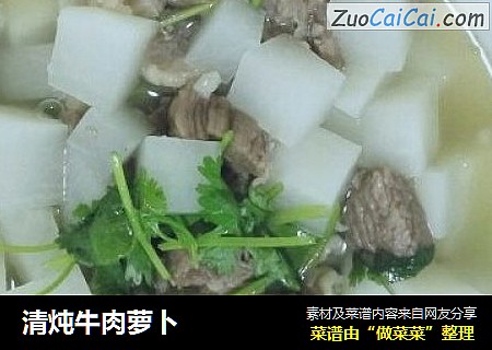 清炖牛肉萝卜