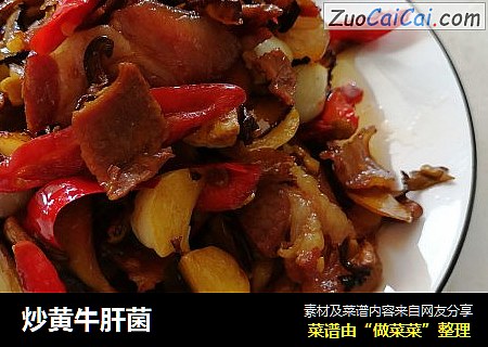 炒黄牛肝菌
