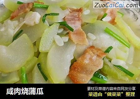 咸肉烧蒲瓜