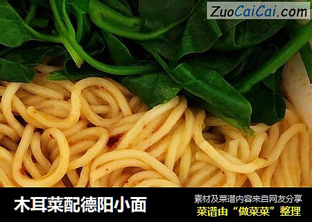 木耳菜配德阳小面