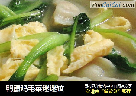 鸭蛋鸡毛菜迷迷饺