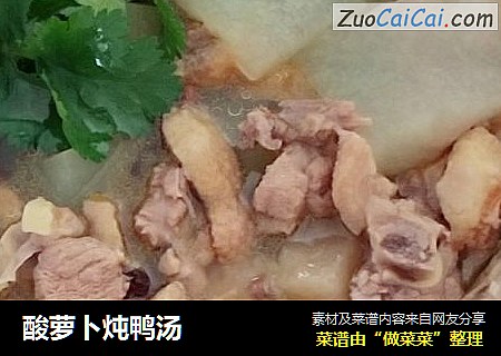 酸萝卜炖鸭汤