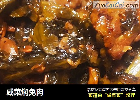 咸菜焖兔肉