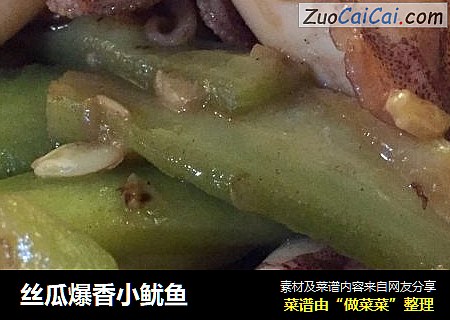 丝瓜爆香小鱿鱼