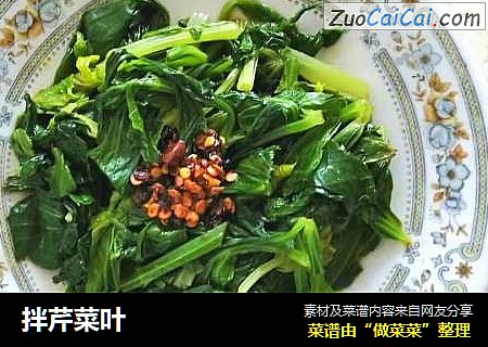 拌芹菜叶