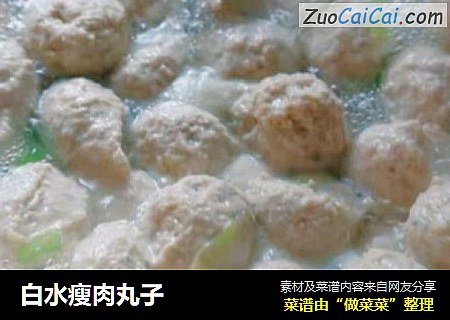 白水瘦肉丸子