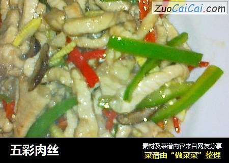五彩肉丝