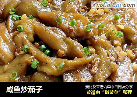 咸鱼炒茄子