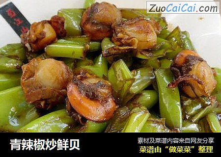 青辣椒炒鲜贝
