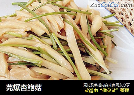 芫爆杏鲍菇