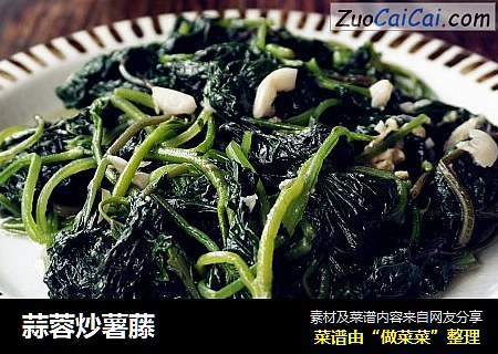 蒜蓉炒薯藤