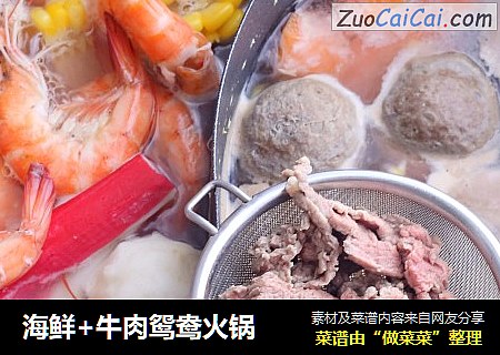 海鲜+牛肉鸳鸯火锅