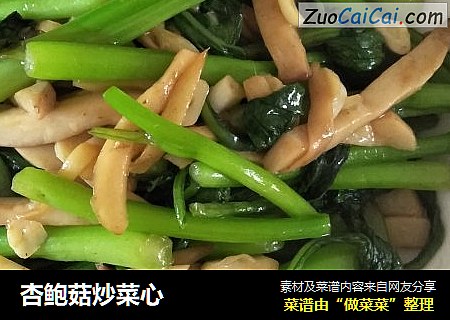 杏鲍菇炒菜心