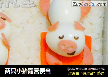 两只小猪露营便当
