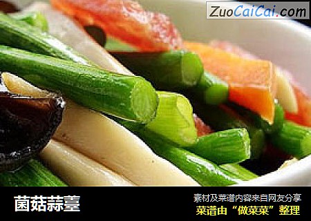 菌菇蒜薹