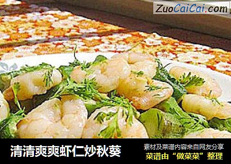 清清爽爽虾仁炒秋葵