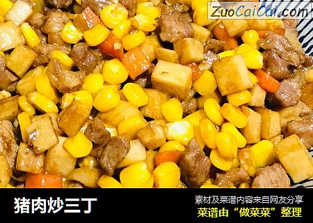 猪肉炒三丁