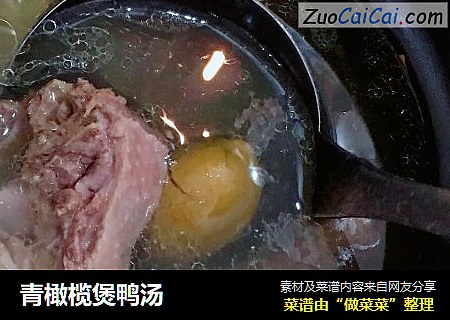 青橄榄煲鸭汤
