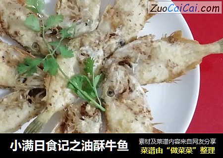 小满日食记之油酥牛鱼