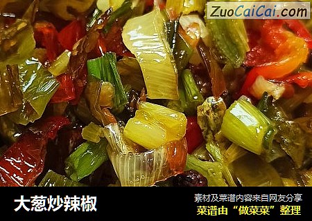 大葱炒辣椒