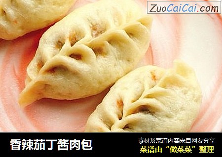 香辣茄丁酱肉包