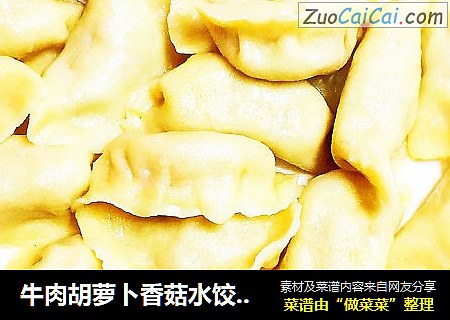 牛肉胡萝卜香菇水饺??