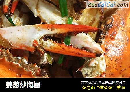 姜葱炒海蟹