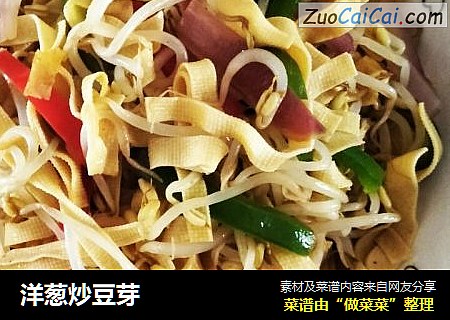 洋葱炒豆芽