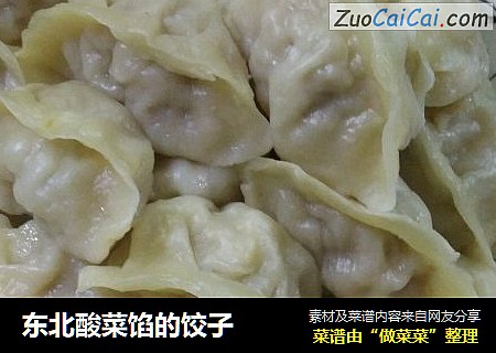 东北酸菜馅的饺子