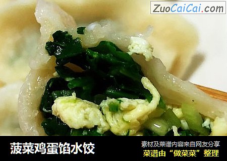 菠菜鸡蛋馅水饺