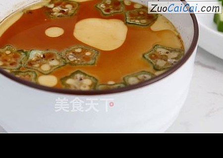 超嫩滑的秋葵蒸蛋