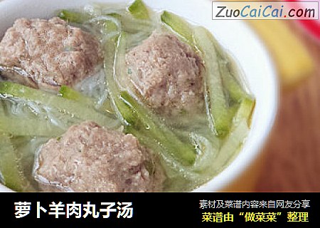萝卜羊肉丸子汤