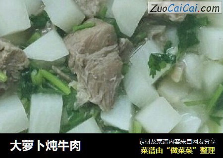 大萝卜炖牛肉