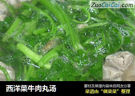 西洋菜牛肉丸汤