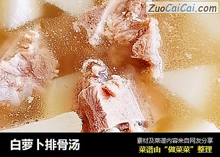 白萝卜排骨汤