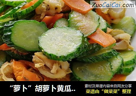 “萝卜”胡萝卜黄瓜扇贝肉