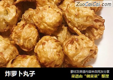 炸萝卜丸子