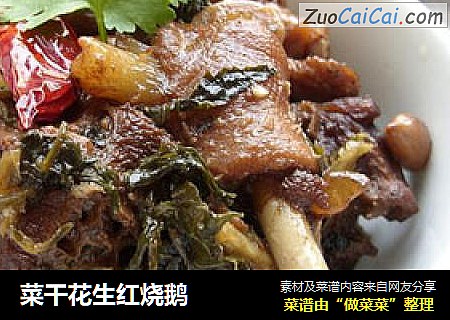 菜干花生红烧鹅