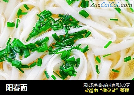 阳春面