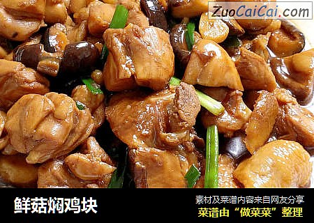 鲜菇焖鸡块