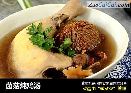 菌菇炖鸡汤