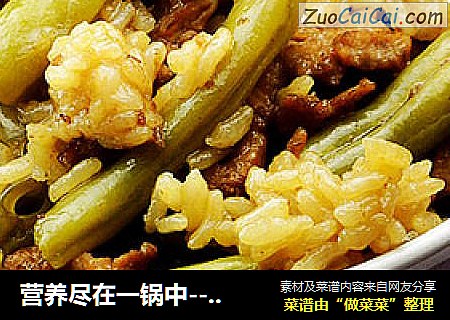 营养尽在一锅中---肉丝扁豆焖饭